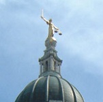 Picture of Blind Justice on Old Bailey for Your Expert witness story