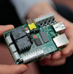 A picture of the PiFace interface on a RaspberryPi for Your Expert Witness story