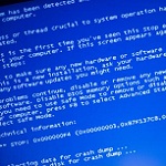 Blue screen of death picture for expert witness cyber story
