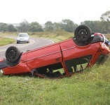 Picture of a car on its roof for Your Expert Witness story